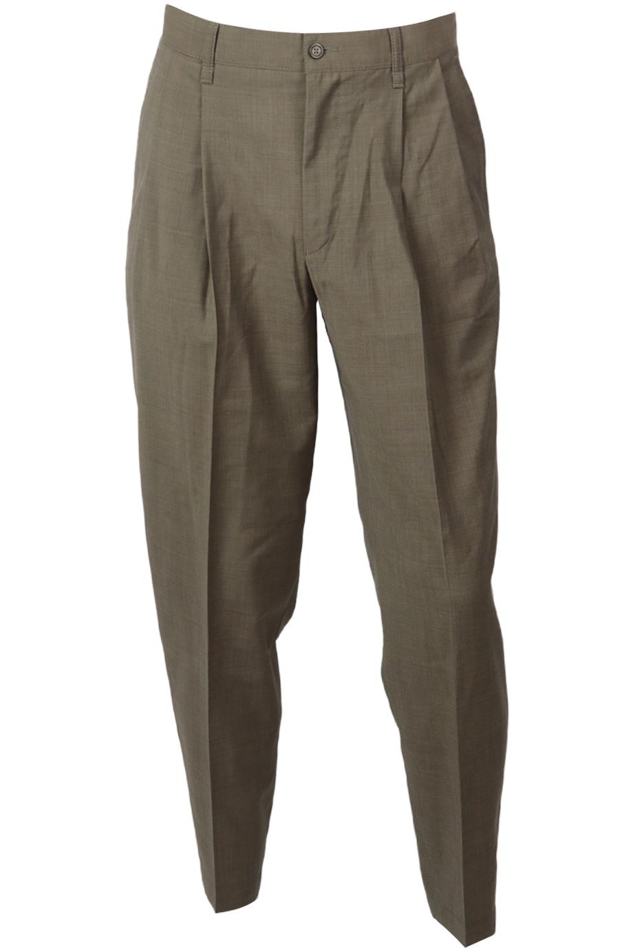 image of EMPORIO ARMANI MEN'S WOOL TAPERED PANTS IT 46 UK/US WAIST 30