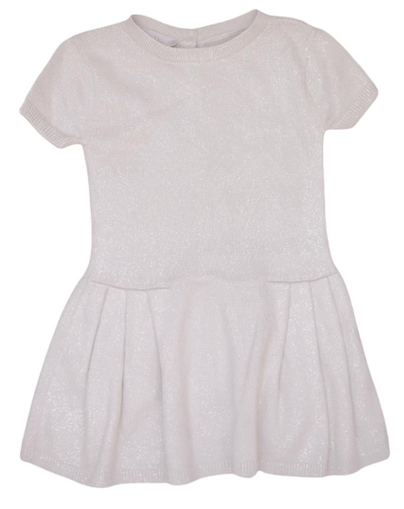 image of CHRISTIAN DIOR GIRLS CHAMPAGNE KNIT DRESS 3 YEARS