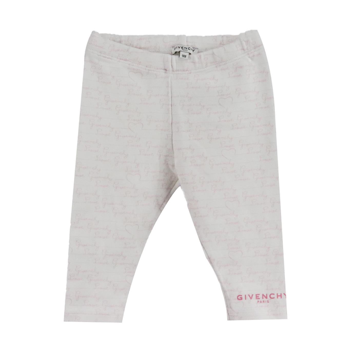 image of GIVENCHY BABY GIRLS COTTON LEGGINGS 9 MONTHS