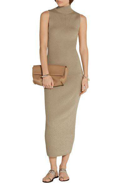 image of WES GORDON RIBBED KNIT MIDI SKIRT XSMALL