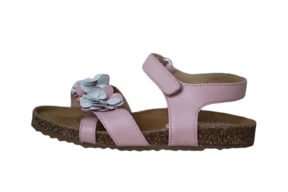 image of IL GUFO GIRLS PINK LEATHER SANDALS EU 26 UK 8.5