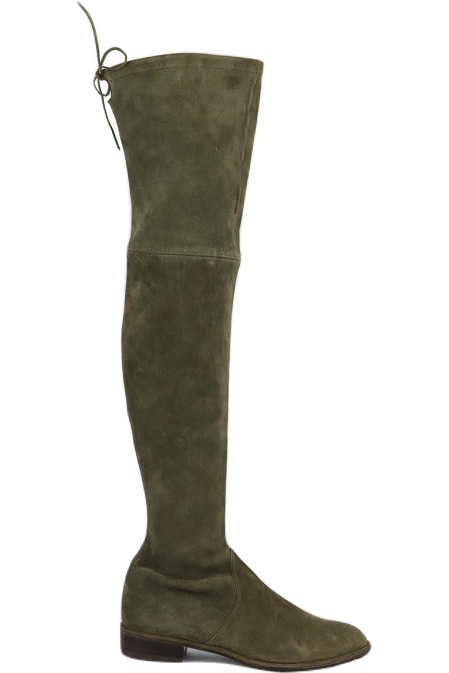 image of STUART WEITZMAN STRETCH SUEDE OVER THE KNEE BOOTS EU 37 UK 4 US 7