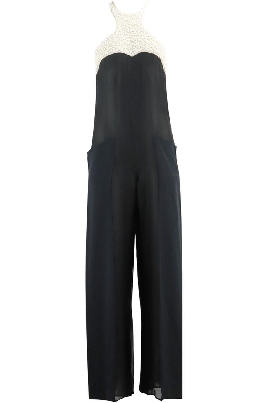 image of EMILIO PUCCI EMBELLISHED SILK JUMPSUIT IT 40 UK 8