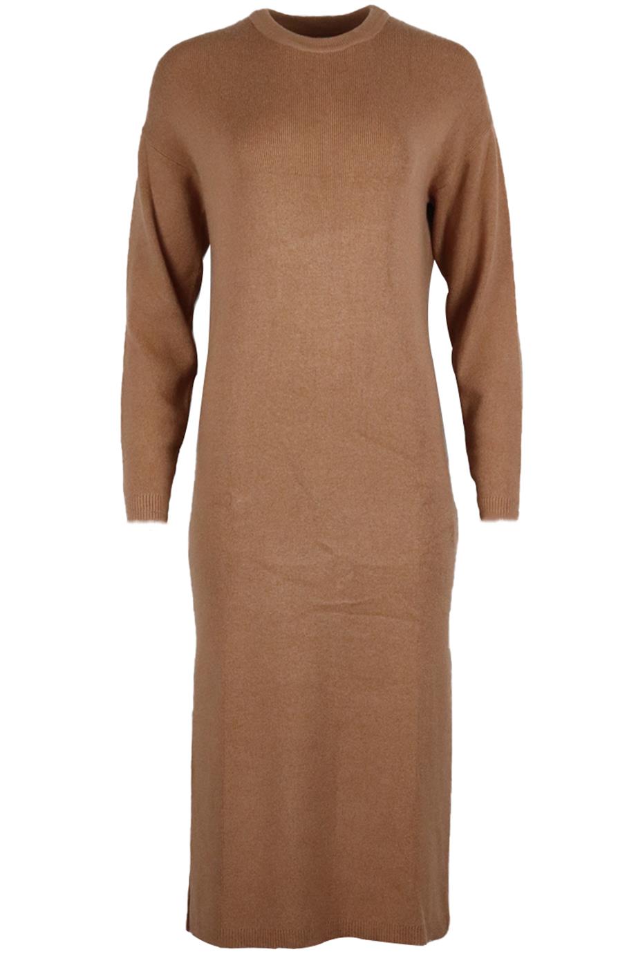 image of ANINE BING RIBBED STRETCH KNIT MIDI DRESS XSMALL