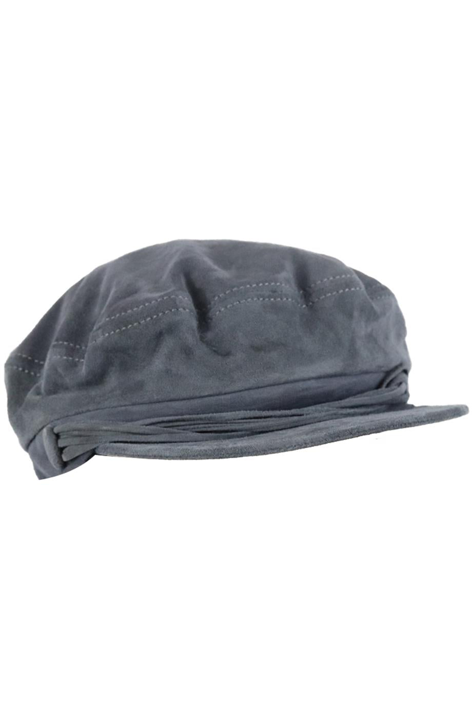 image of MAISON MICHEL SUEDE CAP LARGE