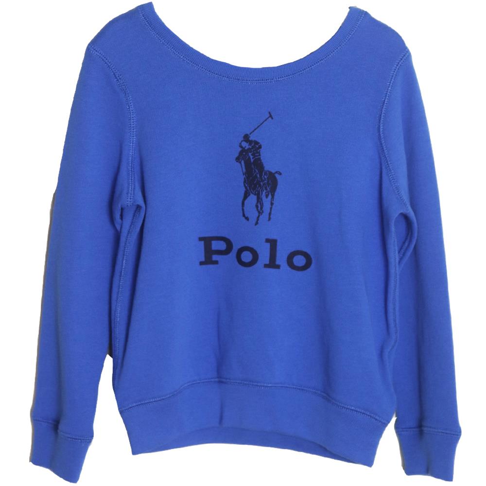 Image of POLO RALPH LAUREN KIDS GIRLS COTTON SWEATSHIRT 6 YEARS