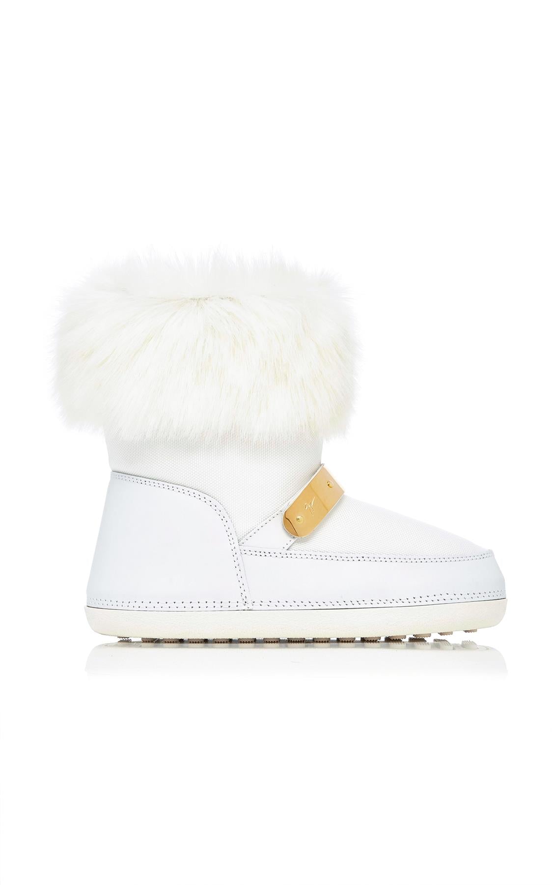 Image of GIUSEPPE ZANOTTI GIRLS WHITE SNOW BOOTS EU 26-28 UK 8.5-10.5