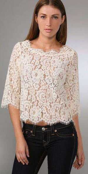 joie elvia lace top