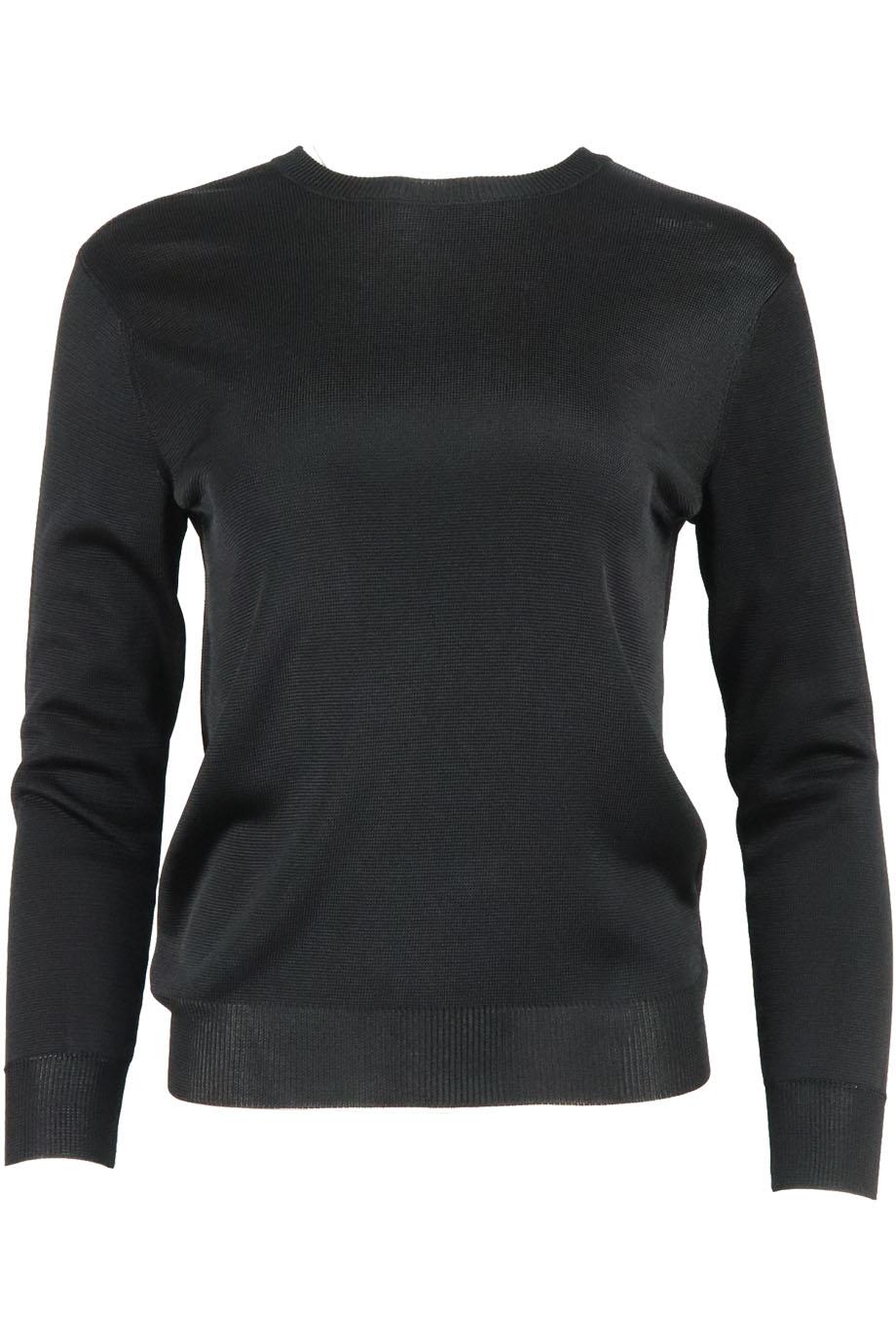 Image of CUSHNIE ET OCHS OPEN BACK STRETCH KNIT SWEATER SMALL