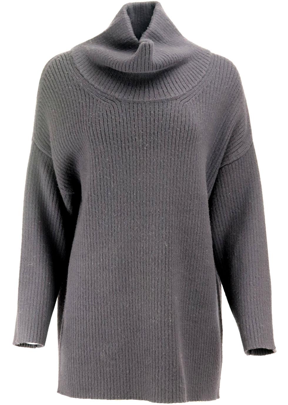 image of SOYER RIBBED WOOL BLEND TURTLENECK SWEATER SMALL