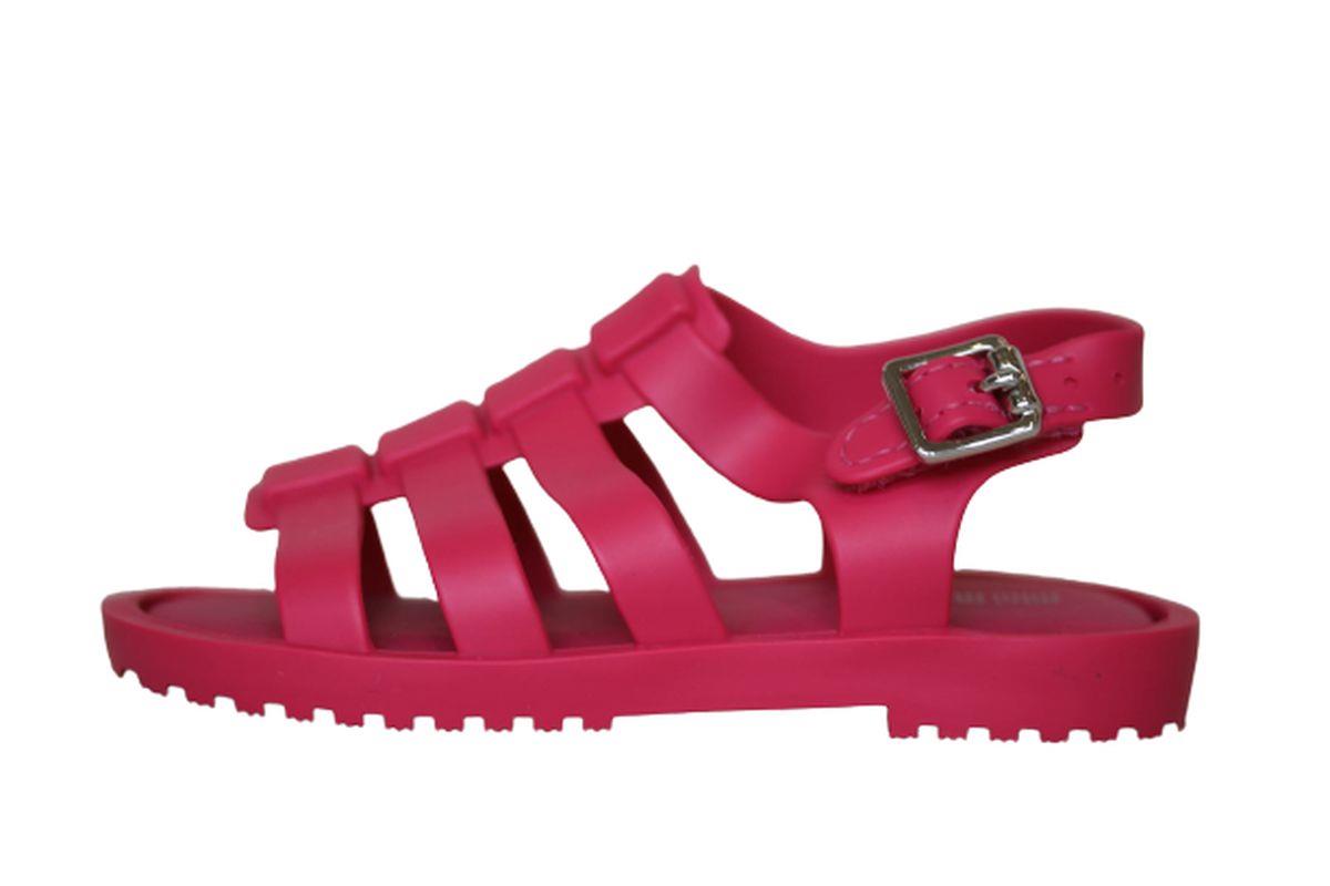 image of MINI MELISSA GIRLS BRIGHT PINK JELLY SANDALS EU 24 UK 7