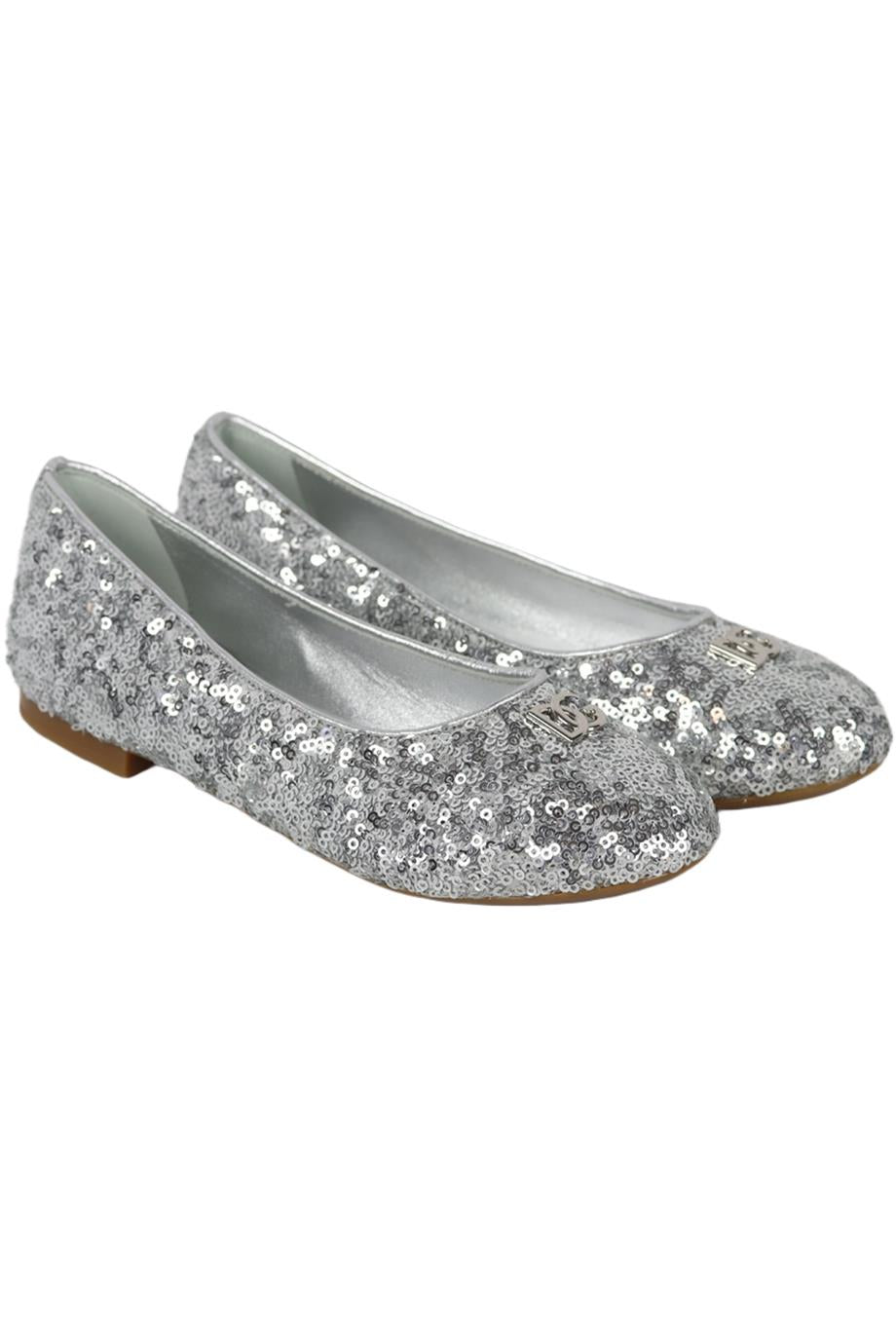 Image of DOLCE AND GABBANA KIDS GIRLS SEQUIN SHOES EU 34 UK 2