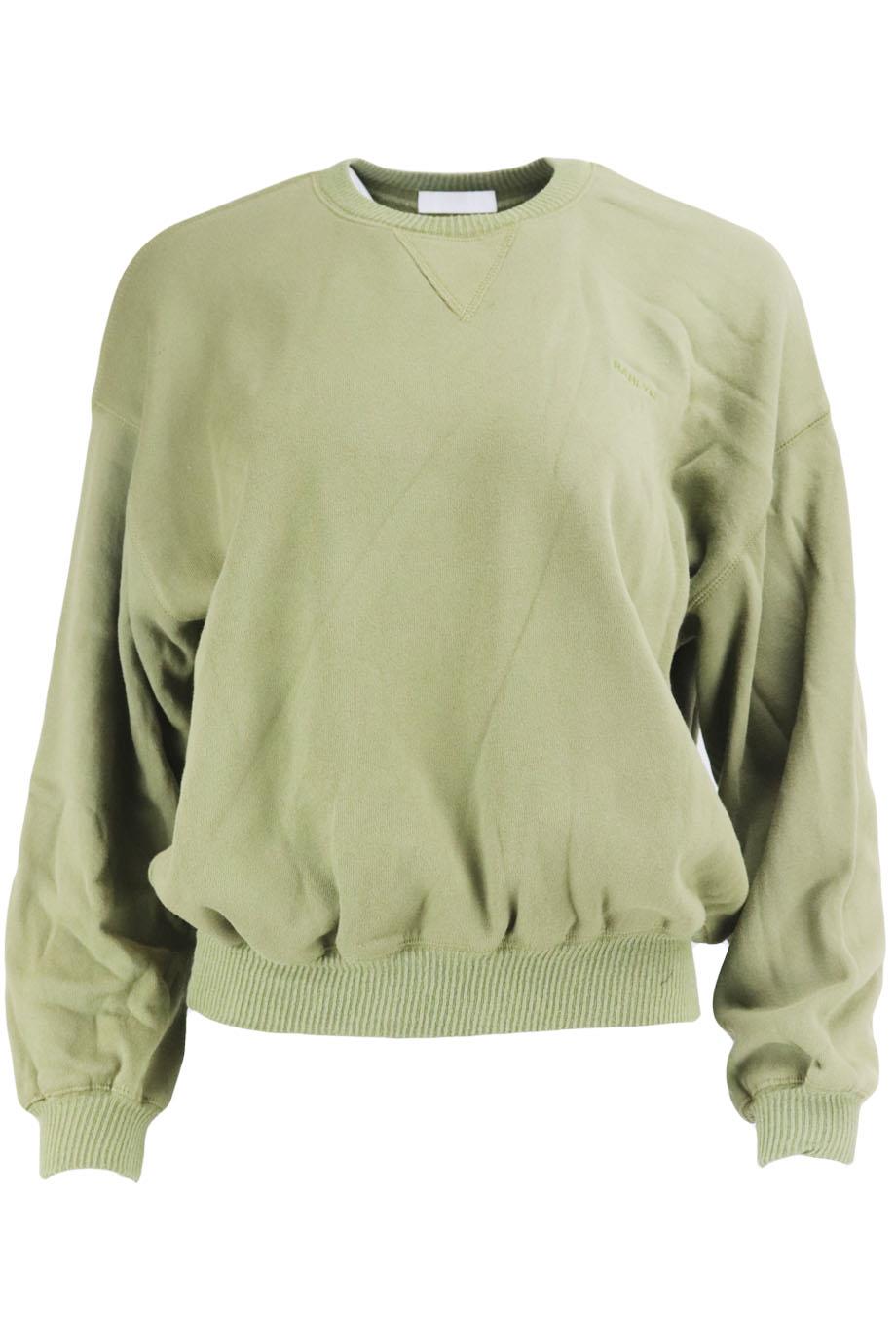 Image of SABLYN EMBROIDERED COTTON JERSEY SWEATSHIRT SMALL