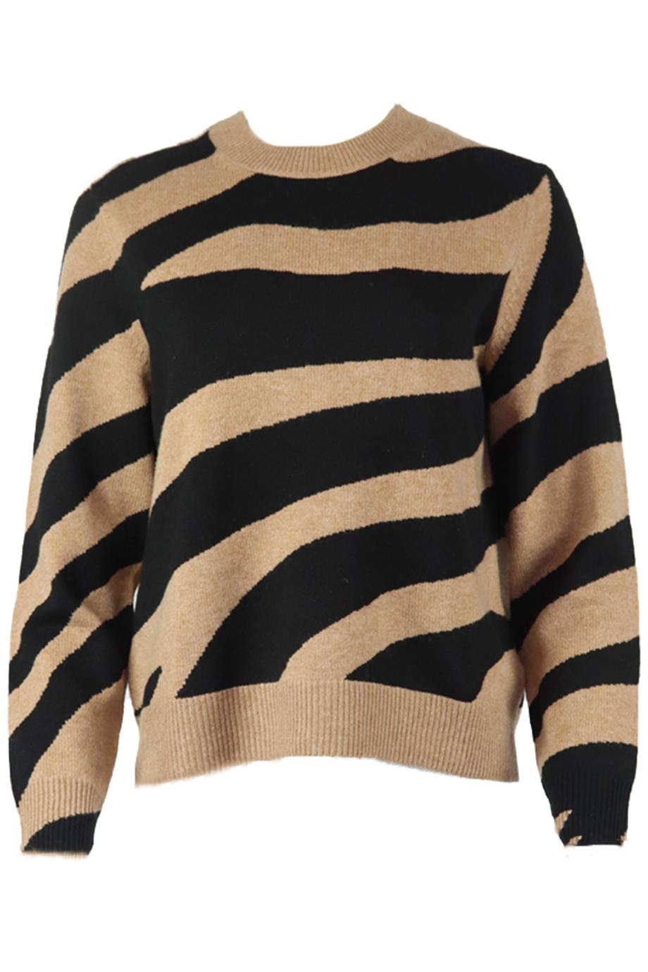 Image of CHINTI AND PARKER INTARSIA WOOL BLEND SWEATER SMALL