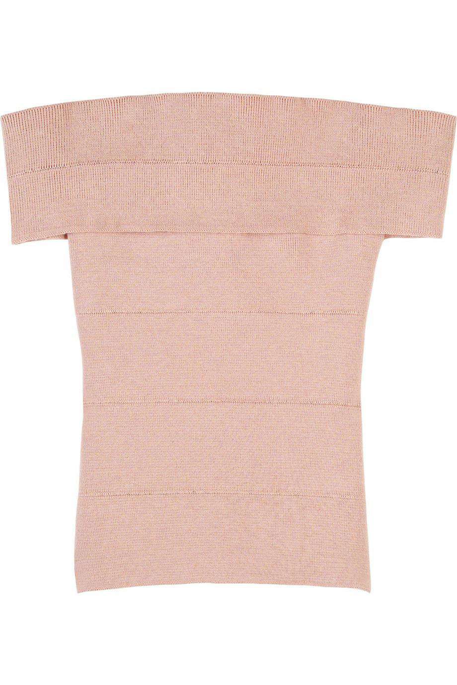 image of STELLA MCCARTNEY SILK BLEND BANDAGE TOP IT 46 UK 14