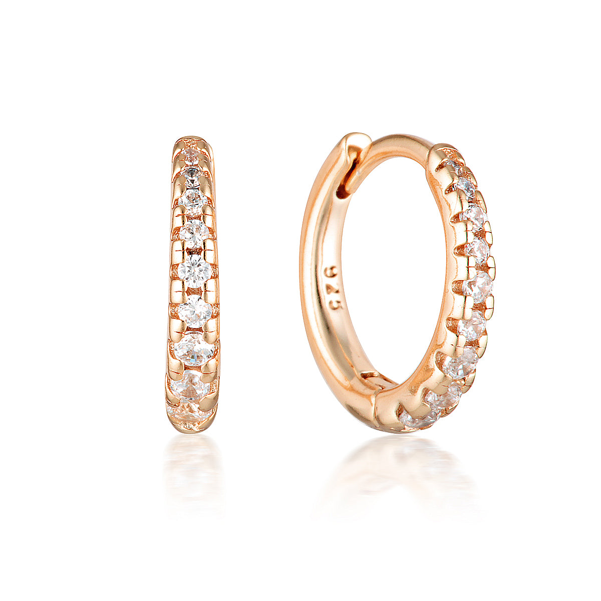 Ella Hoop Rose Gold – MilaMela.com