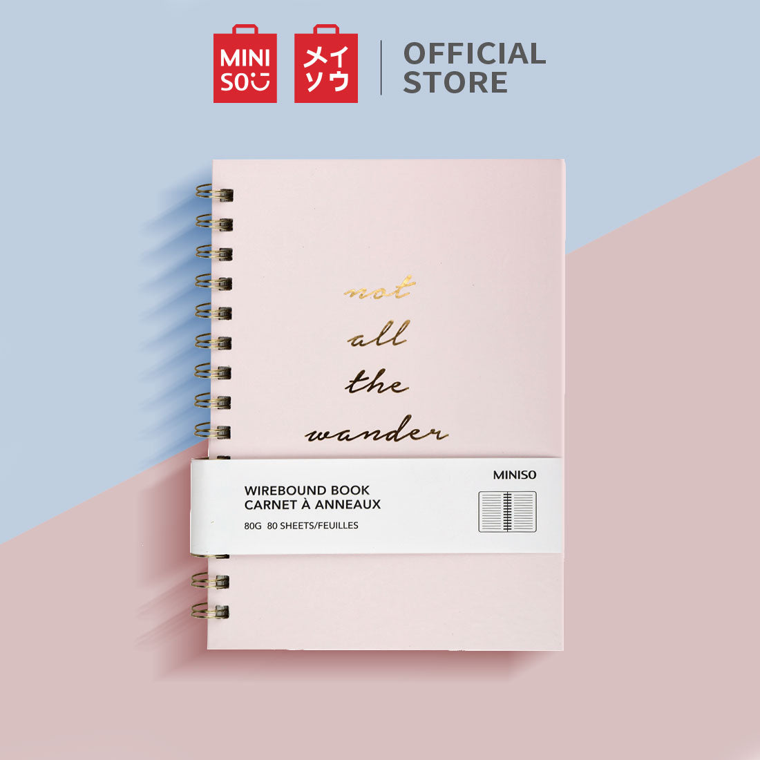  MINISO  Spiral Wirebound Book Diary  Journal Writing Pad 