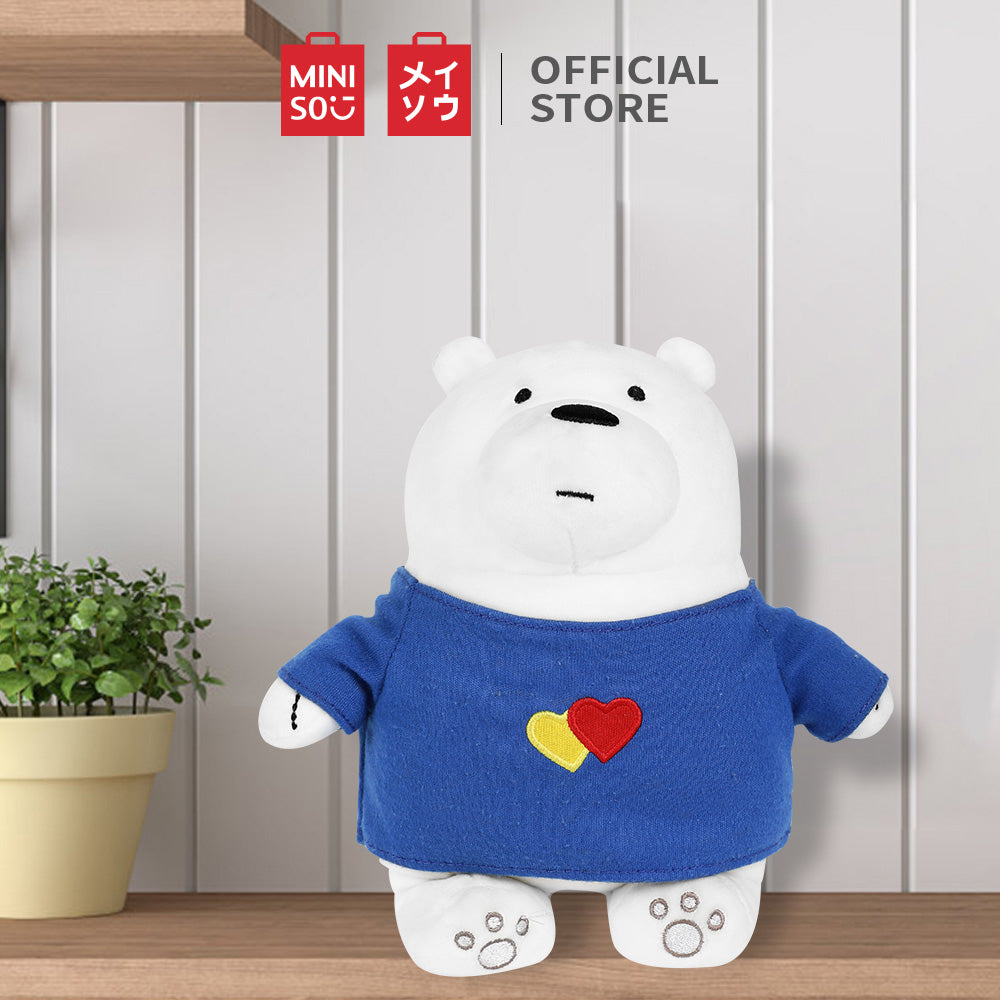 MINISO x We Bare Bears - Plush Toy 8 inches with Clothes exclusive at