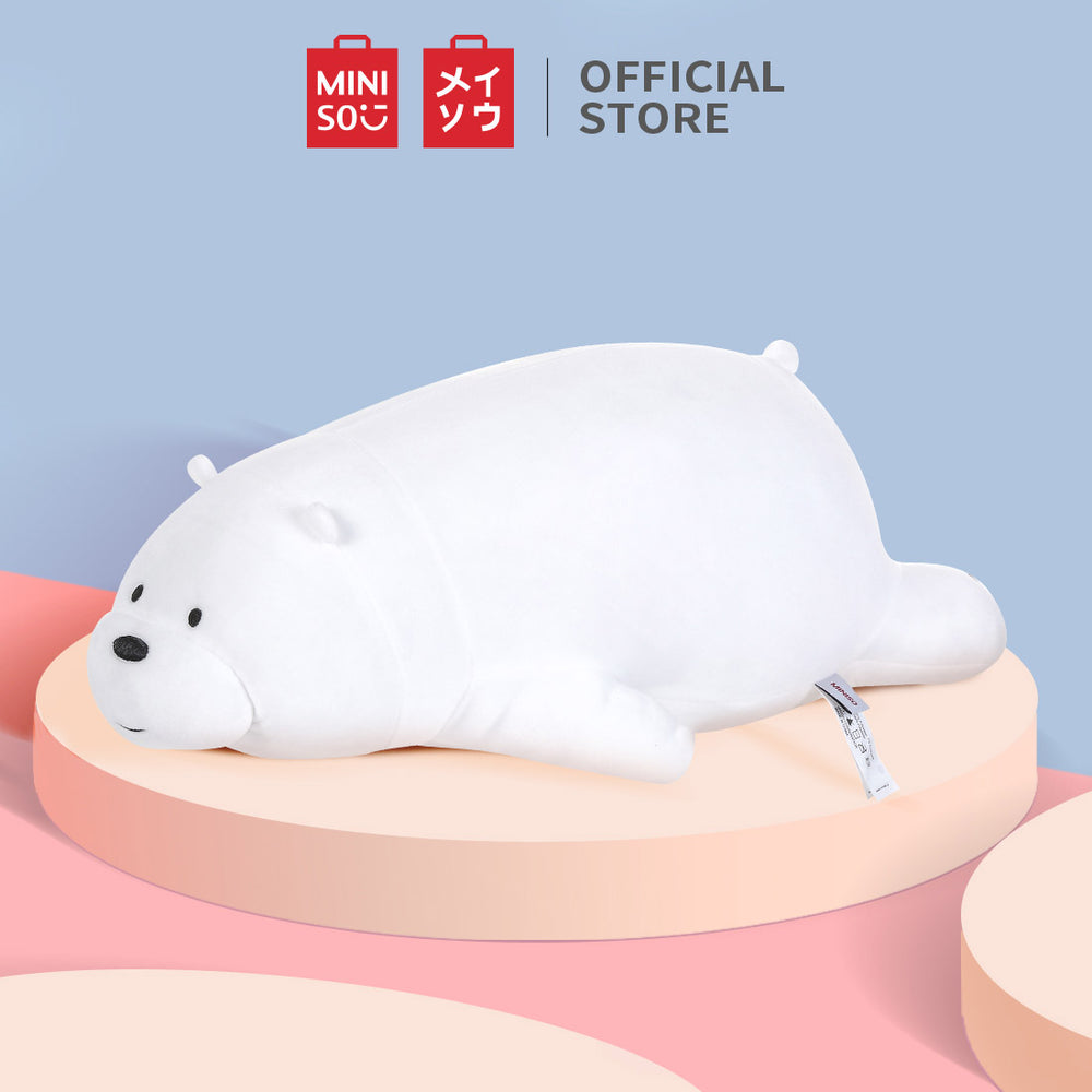 MINISO x We Bare Bears - Large Lying Plush Toy - Ice Bear exclusive at