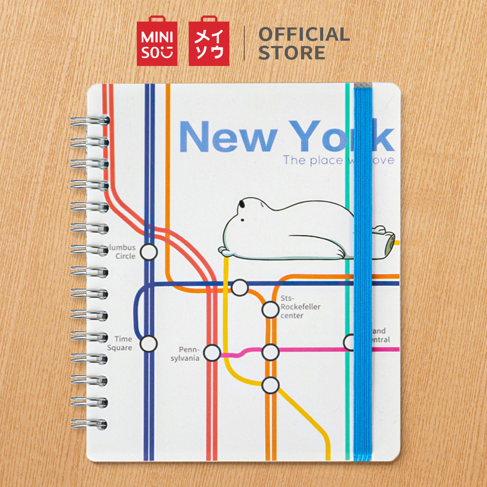  MINISO  x We Bare Bears New York Subway Design Wirebound 