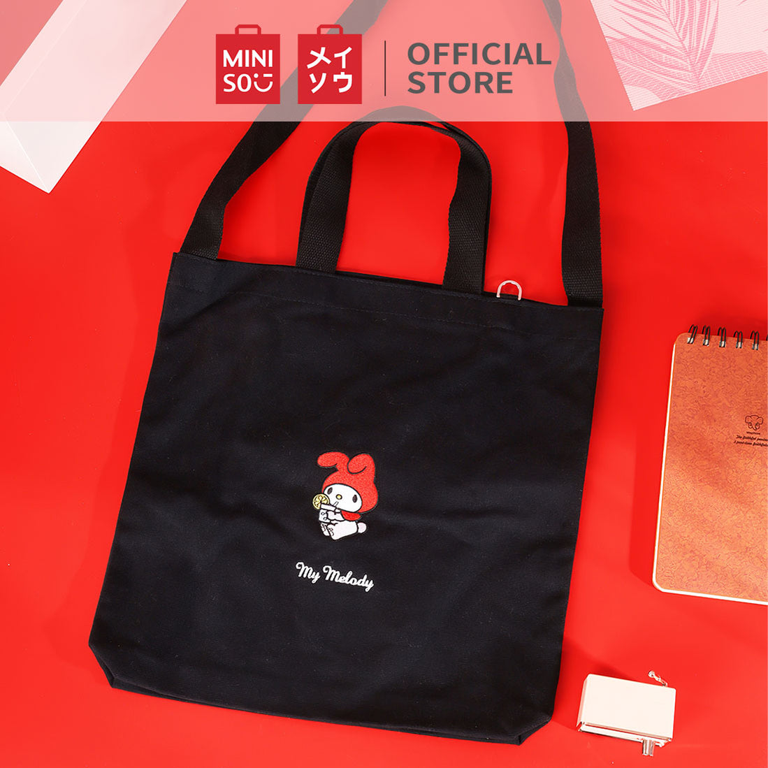  MINISO  x Sanrio Embroidered Tote Bag  Miniso  CA