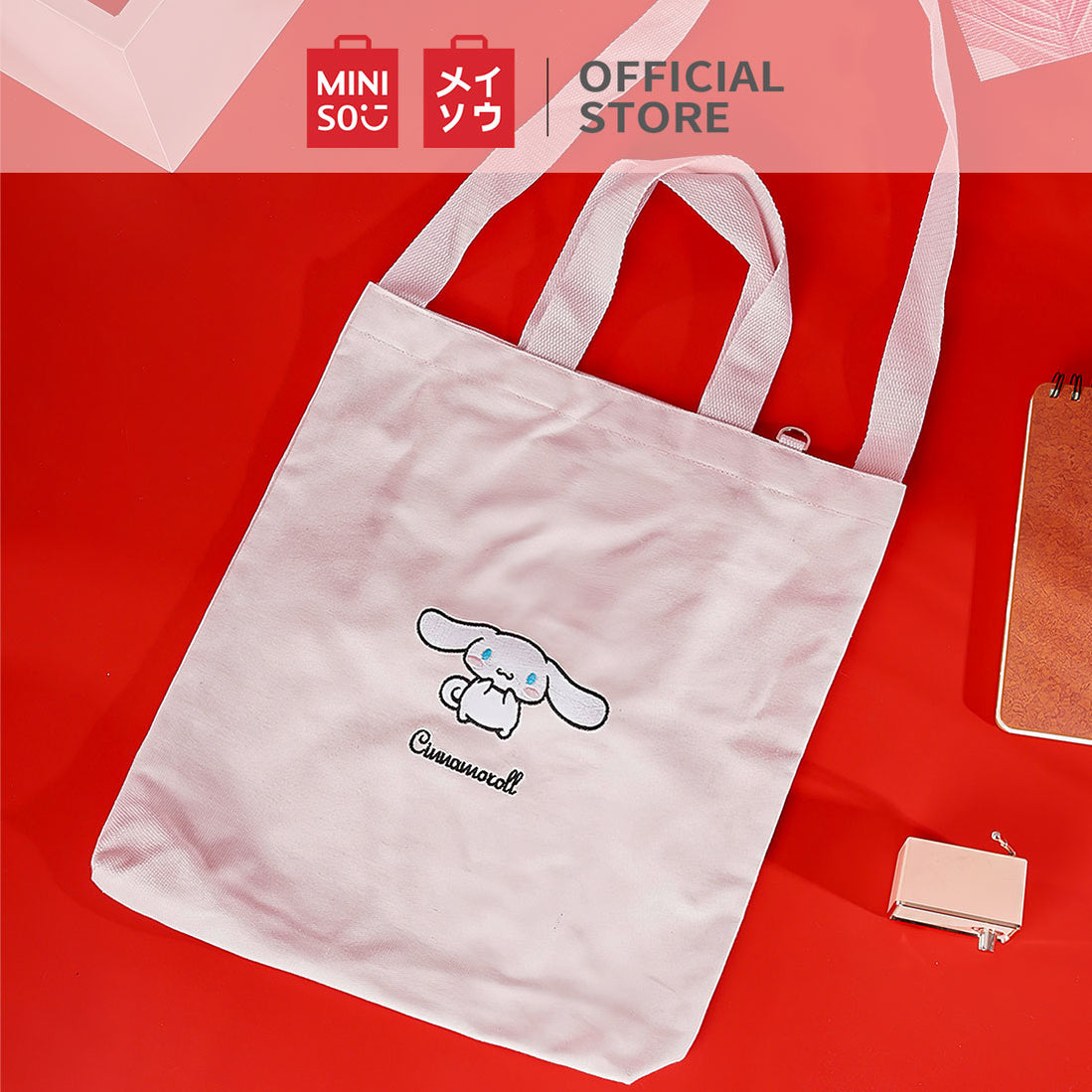  MINISO  x Sanrio Embroidered Tote Bag  Miniso  CA