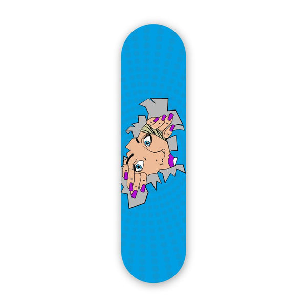 Brown Kaws Inspired Deck - Acrylic Skate Wall Art