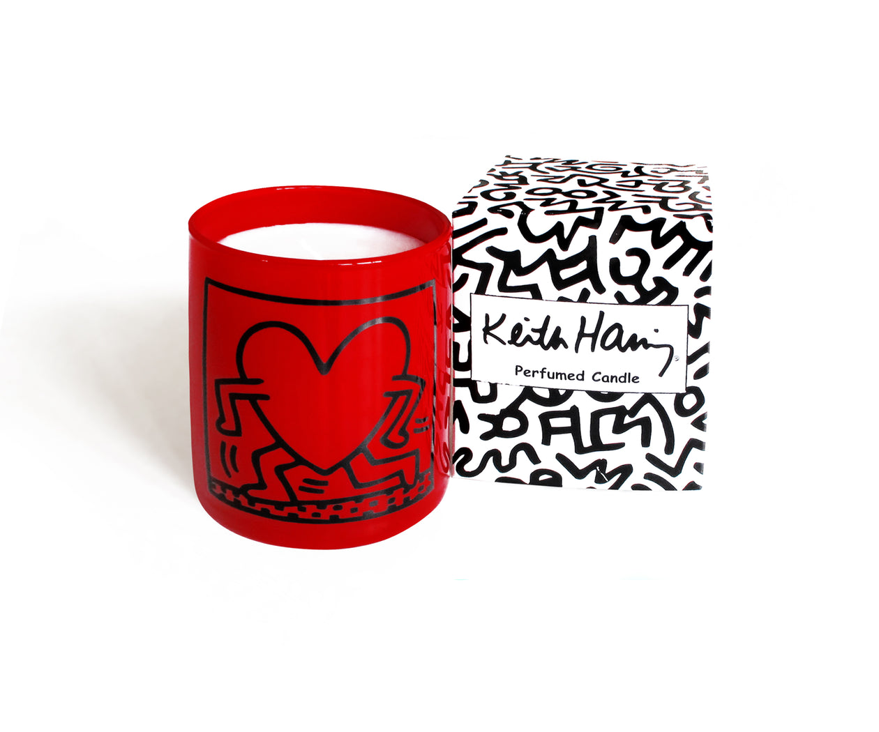 keith haring running heart