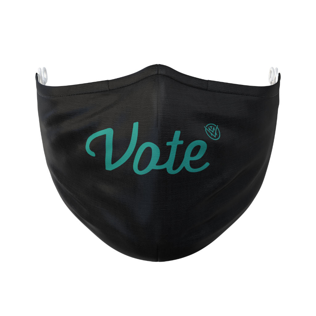 The Vote Mask slate front view