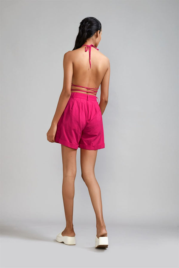 Shop Pink Overlap Co Ord Set by Mati