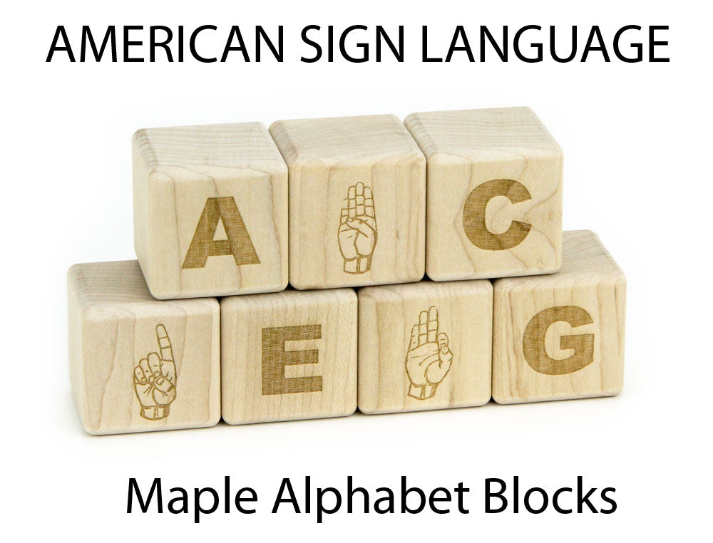 sign language alphabet blocks