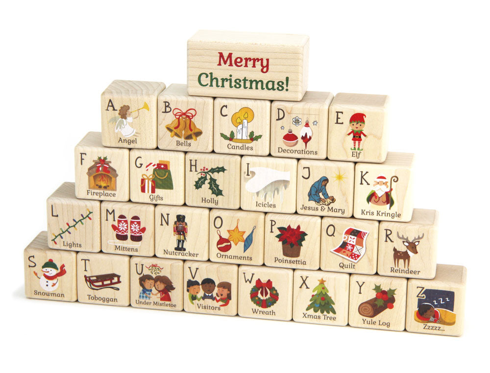 christmas alphabet blocks