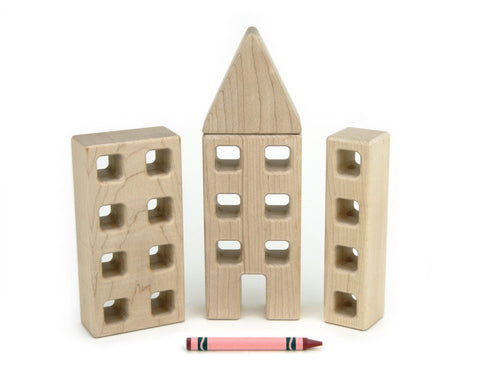 Solid Hard Maple Building Blocks | Everwood Friends