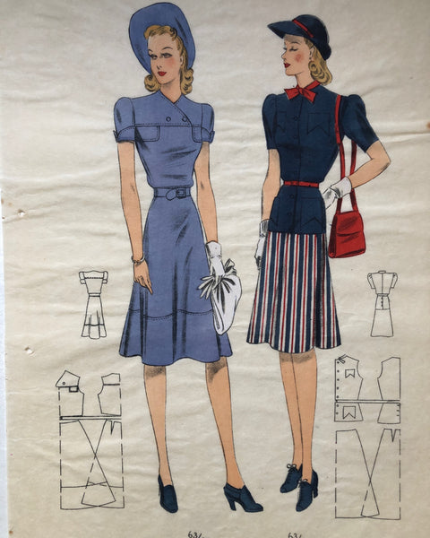 1940s Fashion - Clothes styles & History - 1940s womens fashion - Blue17