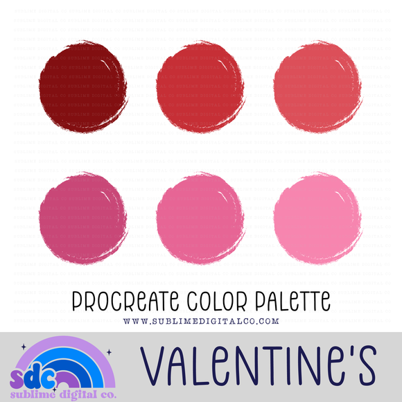 Valentines • Color Palettes • Instant Download • Procreate Color Palet