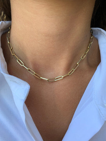 Paperclip Chain Necklace