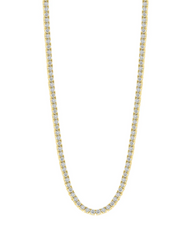 14K Gold Diamond Tennis Necklace