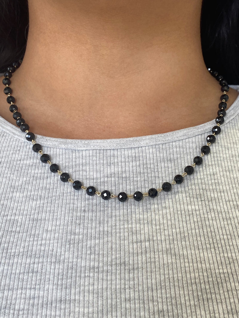Black Spinel One Necklace | Essentials Collection | Jeffrey Burroughs
