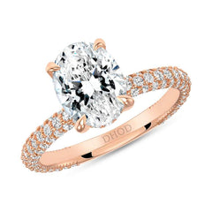oval shape engagement ring
