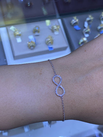 diamond infinity bracelet