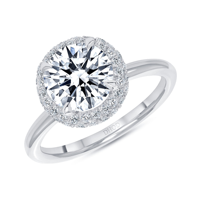 The Giselle Engagement Ring with Moissanite Center Stone