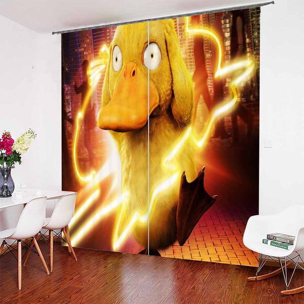 Pokemon Detective Pikachu Printed Bedroom Curtains Koalabeddin - both body types detective pikachu roblox