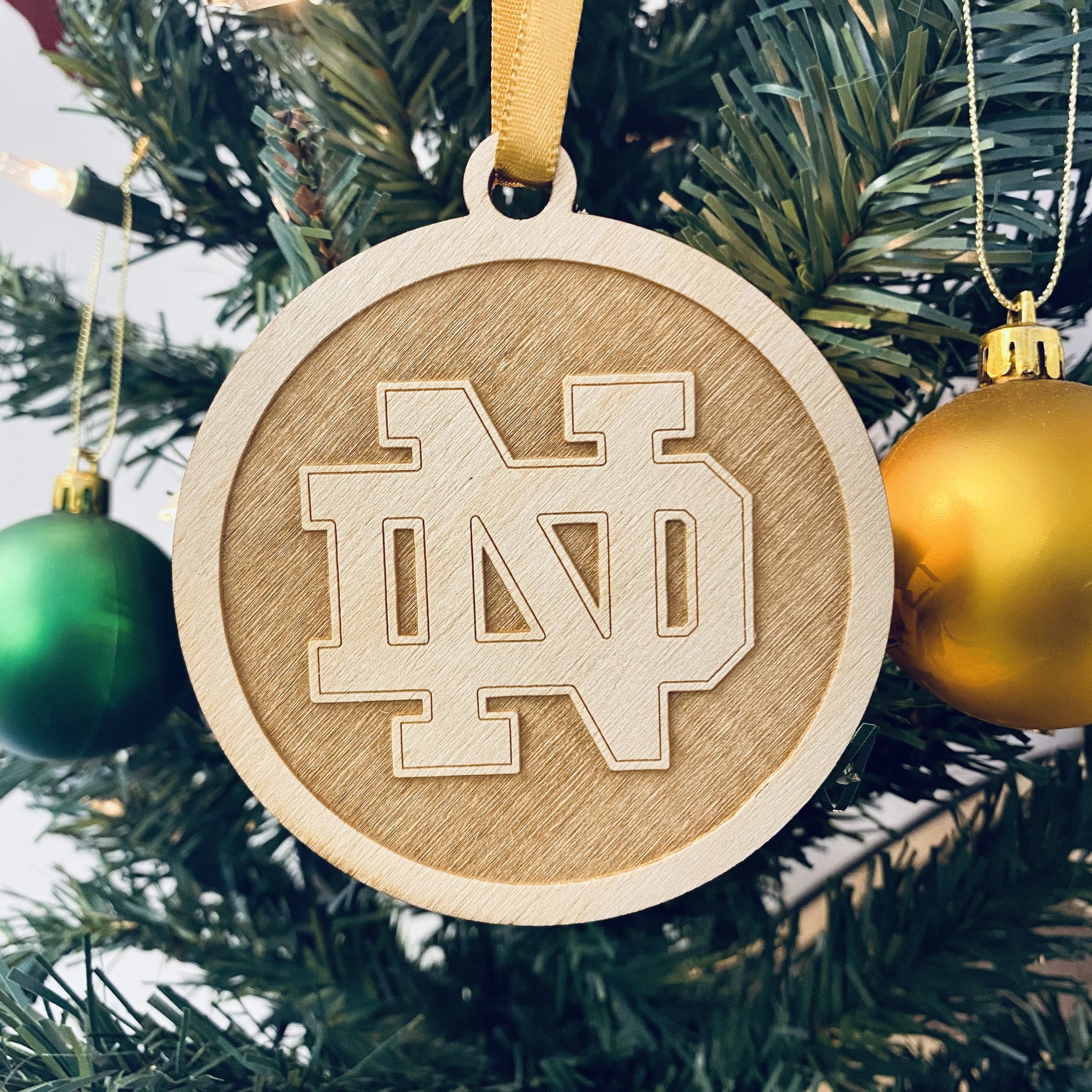 Notre Dame Christmas Ornament Set Irish Woodworks