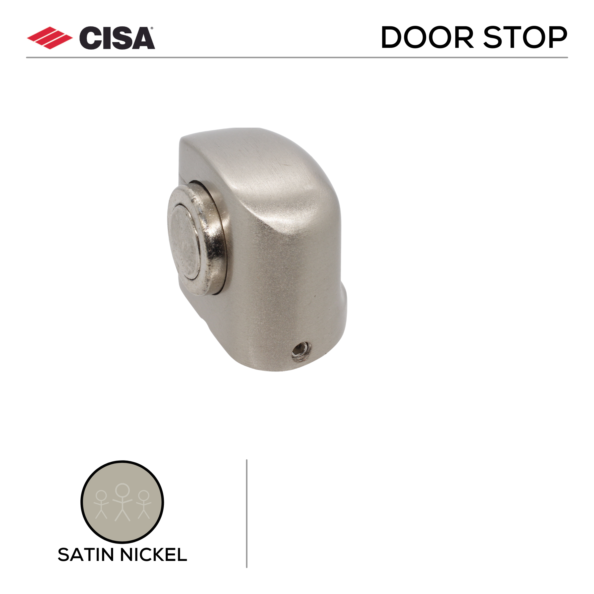 , Door Stop, Floor Mounted, Magnetic, 38mm (l) x 45mm (w), Sa |  The Stickman Store
