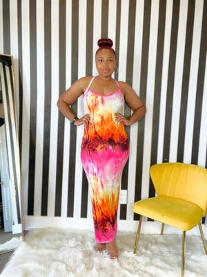 Flaming Hot Maxi Dress