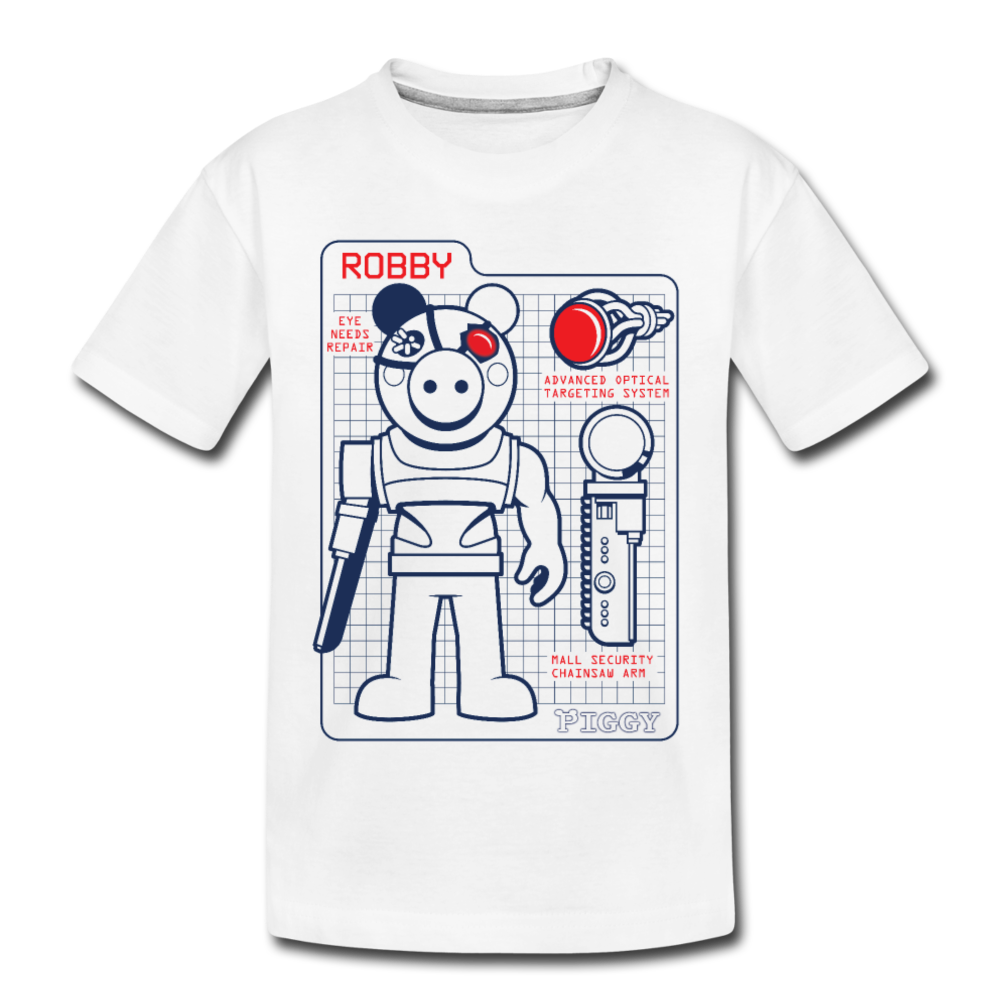 Piggy Blueprint Light Version T Shirt Youth Piggy Official Store - robby piggy roblox characters