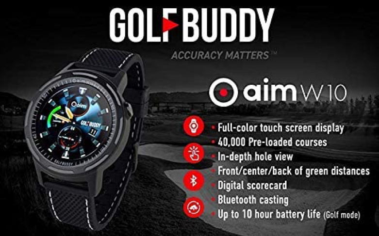 Golf Buddy Aim W10 GPS Watch | At Home Golf