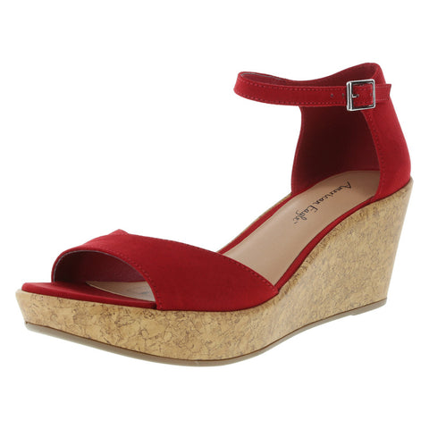 red wedge shoes payless