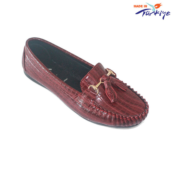 burgundy flats payless