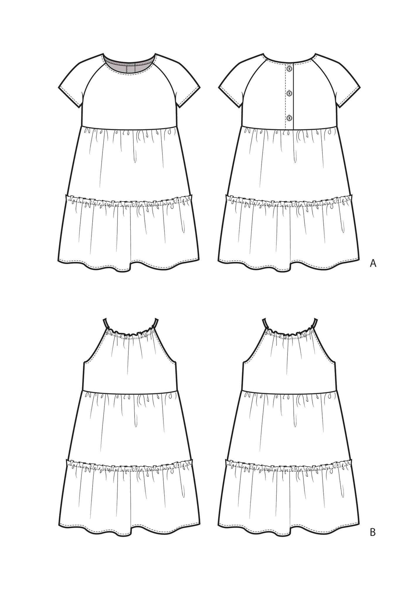 Lucy Dress – Paper Doll Patterns